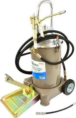 Immagine prodotto di Pompa ingrassatrice a pedale con tubo da 4 m , pompa grasso ad aria compressa 12 litri Geko