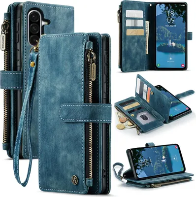 Produktbild von Samsung Galaxy A57 Hülle - CaseMe C30 Klapphülle mit Brieftasche - Blau