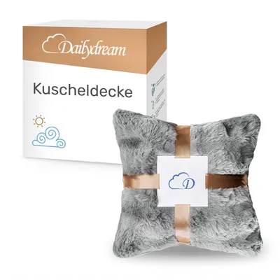 Obrázok produktu pre Plyšová deka Dailydream 150 x 200 cm sivá