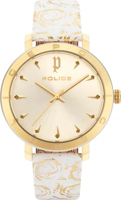 Produktbild von Police Uni Analog Quarz Uhr mit Leder Armband PL16033MSGS.06