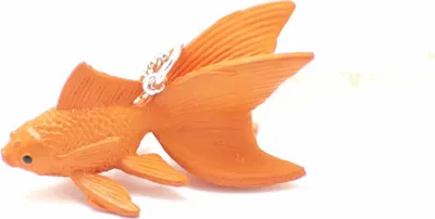 Produktbild von Fisch Koi Kette Halskette Miniblings 80cm Goldfisch Fischkette Kampffisch orange