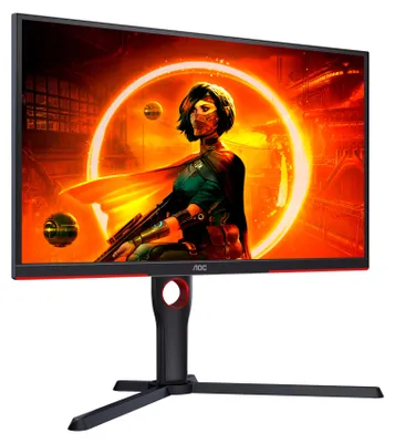 Produktbild von AOC G3 25G3Z/69, 62,2 cm (24.5"), 1920 x 1080 Pixel, 1 ms, Schwarz, Rot