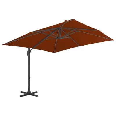 Image de vidaXL Parapluie avec mât en aluminium 300x300 cm Terracota