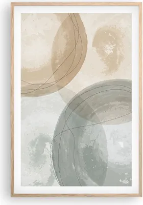 Produktbild von Gerahmtes Poster - Rahmen in heller Eiche - Aquarell Räder Pastell - 61x91,5 cm - Wand Bild - Wanddeko - Wandbilder - Kunstposter - Wandposter - Bilderrahmen - Bilder - Kunstdruck - P2NPA61x91-4842