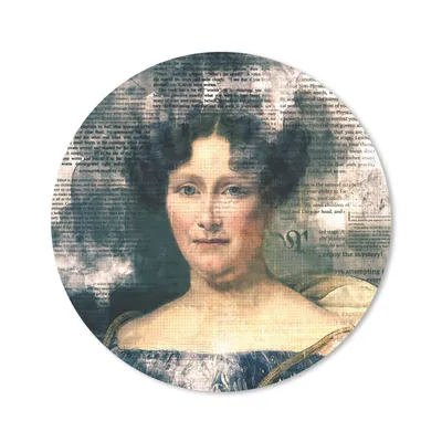 Produktbild von MuchoWow® Mauspad Mousepad Johanna Henriette Engelen - Dubois Drahonet - Zeitungsartikel 40x40 cm - Mousepads - Maus Mat - Pad - Mausunterlage - Schreibtisch Accessoires