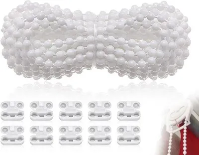 Produktbild von Reserveketting für Rolgordinen - 4 Meter - Handgefertigt - Innenverwendung - Inklusive 10 Verbindern