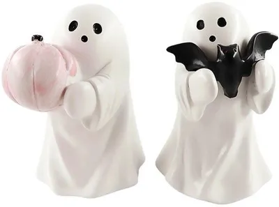Productafbeelding van Spookfiguren Decoratie - Halloween Tafeldecoratie met Vleermuis en Pompoen