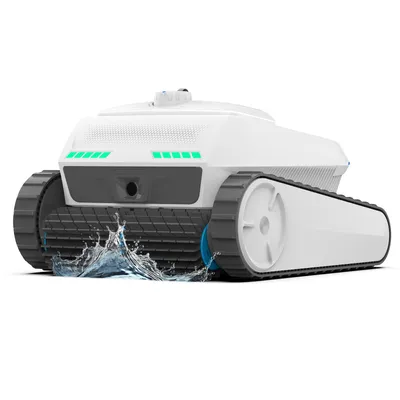 Produktbild von Poolroboter 2026 Kabellos Poolsauge für Boden & Wand, mit NaviClean™, 300m² Pools automatische Wasserlinien-Rückkehr, 150 Min/4 Motoren/IP68/4L Filter