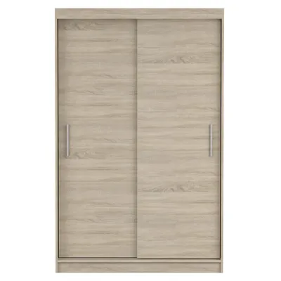 Produktbild von Schwebetürenschrank Kleiderschrank Neomi 04, Sonoma/Sonoma, 2-türig, 120 cm.
