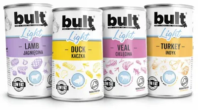 Obrázok produktu pre BULT | Krmivo pre psov – zmes príchutí – súprava mokrého krmiva, 4 konzervy po 400 g – mokré krmivo pre psov