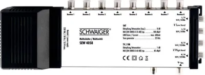 Produktbild von Schwaiger SEW4058531 SAT-Multischalter 5/8 mit Netzteil