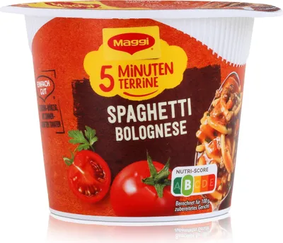 Immagine prodotto di Maggi 5 Minuten Terrine Spaghetti Bolognese 60g (1er Pack)