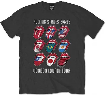 Produktbild von The Rolling Stones Voodoo Lounge Tongues Charcoal Grey M T-Shirt