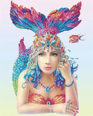 Produktbild von DIAMOND DOTZ® Original Diamond Painting Set Mystic Mermaid 41 x 51 cm
