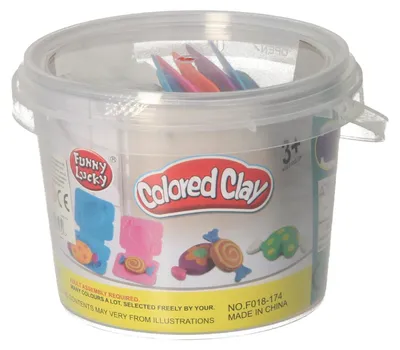 Image de Kleiset in Opbergbox Snoepjes Maken - 6 Kleuren Klei
