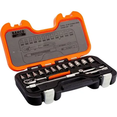 Immagine prodotto di BAHCO set di chiavi a bussola 1/4" 16 pezzi S160