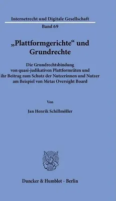 Zdjęcie produktu dla "Plattformgerichte" und Grundrechte