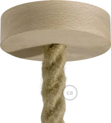 Immagine prodotto di Creative-Cables Kit rosone in Legno per cordone 2XL - Neutro