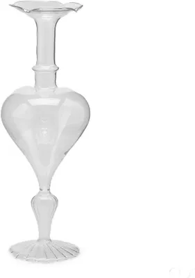 Obrázek produktu pro Skleněná váza, výška 35 cm, průměr 13 cm, otvor 2 cm, průhledná, vhodná pro květiny