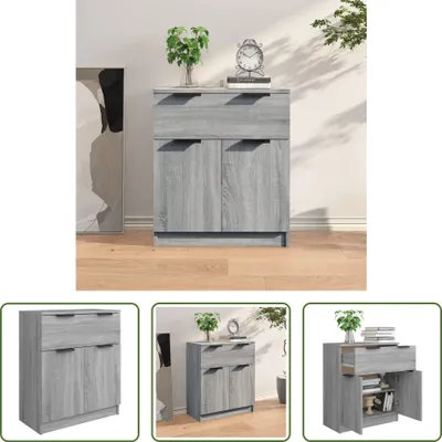 Produktbild von The Living Store Sideboard Grau Sonoma 60x30x70 cm Holzwerkstoff