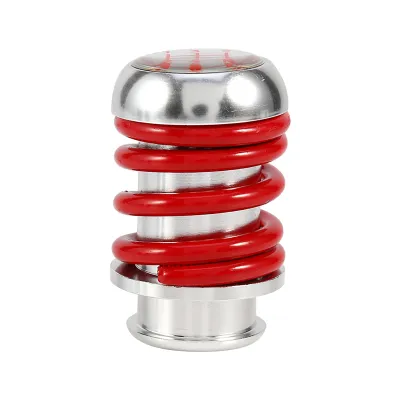 Imagen del producto de Palanca de cambio universal de aluminio, color rojo, para transmisiones manuales de 5 velocidades. Pomo de palanca de cambio