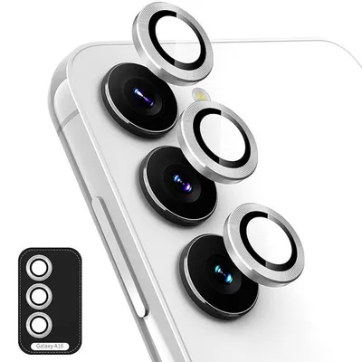 Obrázek produktu pro Pro Samsung Galaxy A16 Hliníkový kroužek fotoaparátu + H9 Tvrzené tvrdé sklo Silver