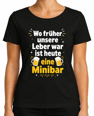 Imagen del producto de Donde antes estaba nuestro hígado, ahora hay una minifrutera con cerveza y alcohol. Camiseta para mujer, color , talla XXL