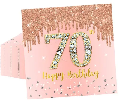 Produktbild von Papierservietten Roségold 20 Stück 70. Geburtstag Tischdeko