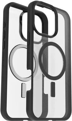 Produktbild von OtterBox React Hülle für Apple iPhone 16 Pro Max Smartphone - Transparent/Schwarz - 1 Paket - Retail - Sturzsicher, Abriebfest - Plastik - Kann drahtlos geladen werden