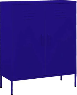 Obrázok produktu pre Úložná skrinka námornícka modrá 80x35x101,5 cm oceľ