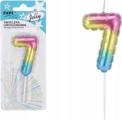 Immagine prodotto di Candele di compleanno Numeri 7 Candela per torta