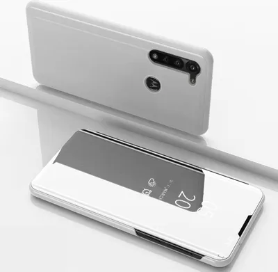 Produktbild von Motorola Moto G8 Power Hülle - Coverup Mirror View Case - Silber