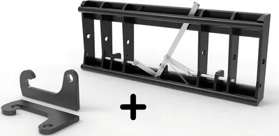 Produktbild von Joma-Tech Adapter von Radlader auf Euroaufnahme, Euroadapter, Liebherr (60x50x390mm) mechanische Verriegelung