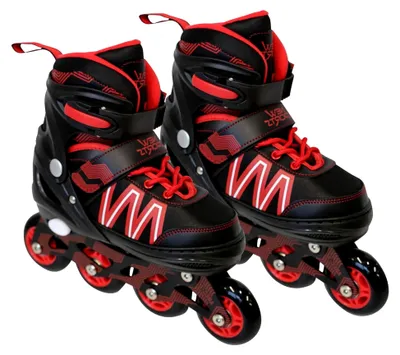 Produktbild von Inliner schwarz/rot ABEC 7, Größe 31-34