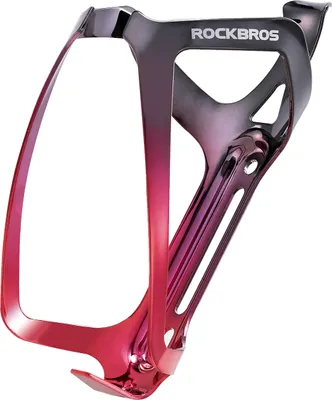 Immagine prodotto di ROCKBROS Portaborraccia Bicicletta Alluminio Luce NUOVO Nero Rosso