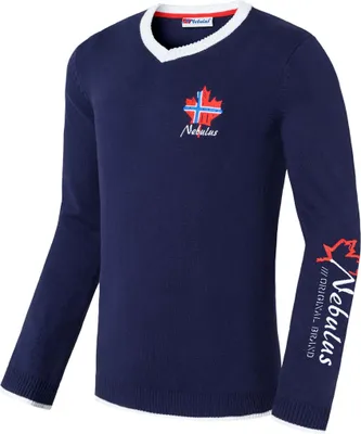 Productafbeelding van Nebulus trui FENRIS, heren, casual trui, veelzijdig, model P4710 - heren, marineblauw-wit, maat M