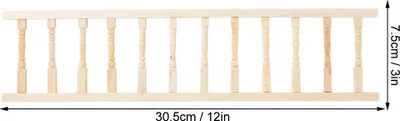 Immagine prodotto di Corrimano della casa delle bambole, mini decorazione in legno ad alta simulazione, per la decorazione della casa dei bambini regali giocattolo per bambini
