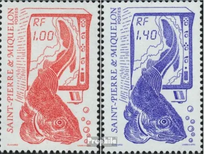 Produktbild von Briefmarken St. Pierre und Miquelon 1986 Mi 540-541 (kompl.Ausg.) postfrisch Fischfang