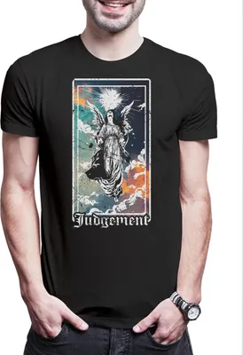 Produktbild von Urban Backwoods Tarot B Judgement, Herren T-Shirt, Farbe: Schwarz, Größe: S