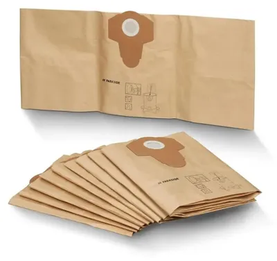10 Staubsaugerbeutel 30 L für Nass-/Trockensauger