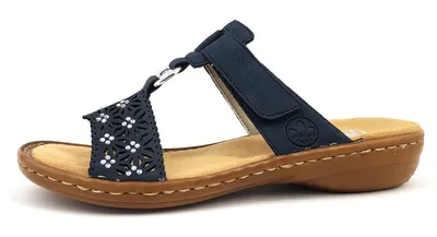 Produktbild von Rieker  Damenschuhe Hausschuhe Pantolette Blau Freizeit, Schuhgröße:42 EU