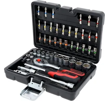 Productafbeelding van Adventskalender, set van 46 stuks met 1/4" torsiebits