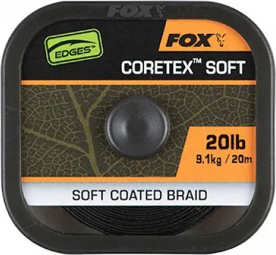 Zdjęcie produktu dla Fox Fishing Edges Naturals Coretex Soft 20 m 20 lbs-9,1 kg Plecionka