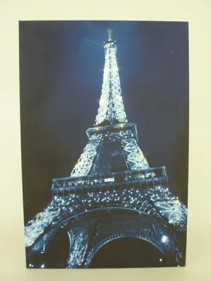 Produktbild von LED Leinwandbild Eiffelturm Wandbild Paris Bild Wanddekoration LED-Bild Objekt