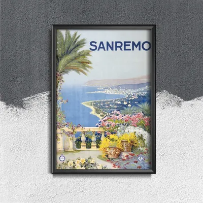Produktbild von Poster - Canvas - Leinwand - 42 cm x 59,4 cm - Sanremo Italien