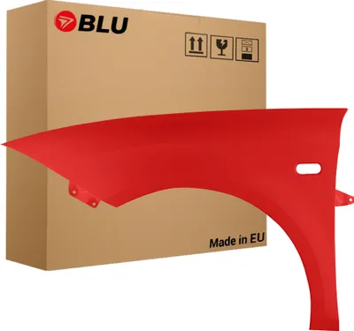 Produktbild von BLU Kotflügel Passend für Seat Leon II 2 1P1 LS3H Links Rot Emocion | 2005-2012 | Vorderseite Vorne | Lackiert | Einbaufertig