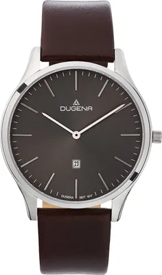 Produktbild von Dugena 4461052 Herren-Armbanduhr, Edelstahl-Gehäuse, Leder-Armband