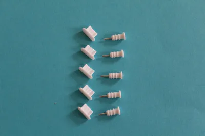 Immagine prodotto di 10x protezione dalla polvere per Apple iPhone 5/6 tappi di protezione dalla polvere in silicone bianco