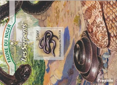 Produktbild von Briefmarken Niger 2013 Mi Block 150 (kompl. Ausg.) postfrisch Schlangen (Atracaspis microlepidota)