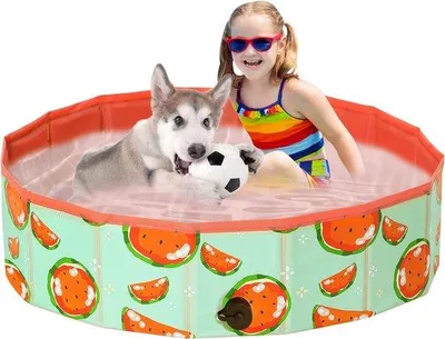 Immagine prodotto di Vasca da bagno per cani - Vasca da bagno monoblocco - Divertimento per cani - Piscina per cani